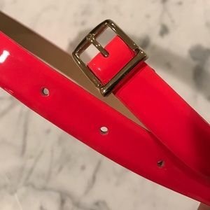 Hot Pink Patent Leather Belt J. Crew XS